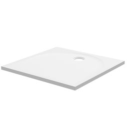 Plato ducha Calicia resina blanco 80x80 cm