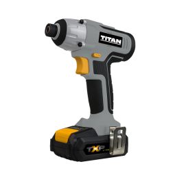 Atornillador impacto con 2 baterías y cargador 18 V Titan