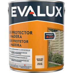 Lasur agua satinado incoloro 2,5 L Evalux