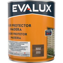 Lasur agua satinado wengué 750 ml Evalux