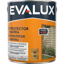 Lasur agua mate teca 2,5 L Evalux
