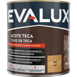 Aceite de teca color teca 0,750 L Evalux