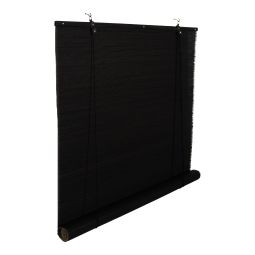 Estor enrollable Akapa Blind bambú negro 180x180cm