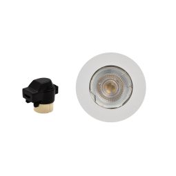 Pack 3 downlight empotrables blanco OPP