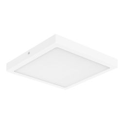 Plafón led Hestia cuadrado metálico blanco 30cm Cooke & Lewis