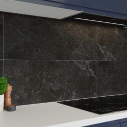Azulejo cerámico Oazis Black 30x90cm