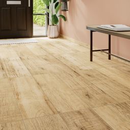 Suelo porcelánico madera beige mate 24x88cm Clizi