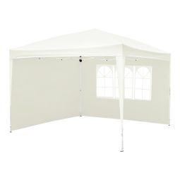 Carpa plegable con paredes blanca 2,55x3x3m
