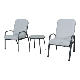 Conjunto de jardín de acero para 2 personas Casima