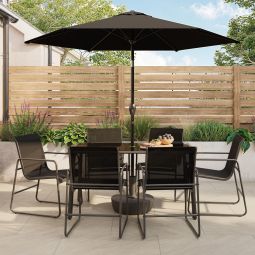 Conjunto de comedor de acero Krista
