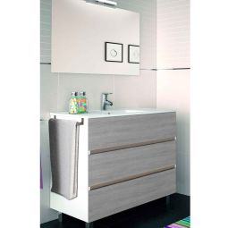 Mueble imperia 3 cajones, lavabo y espejo combi 50 x 40 cm