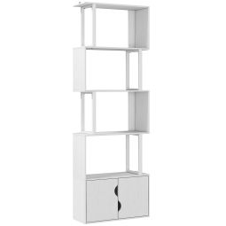 Librería 60x23.8x179.2 cm color blanco Homcom