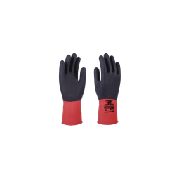 Guantes 100% latex natural flocado ecobic-br (talla 8/m)