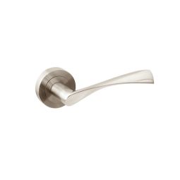 Manivelas de aluminio twist con roseta d.50 mm para puertas de