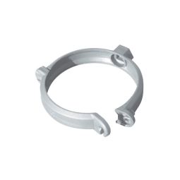 Abrazadera pvc 80 mm gris