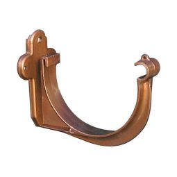 Soporte de canalón de pvc curvo cobre 125 mm