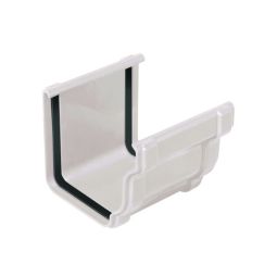 Unión canalón de cornisa pvc blanco