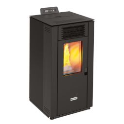 Estufa de pellet Next 7,8kW negro Stove Canadian