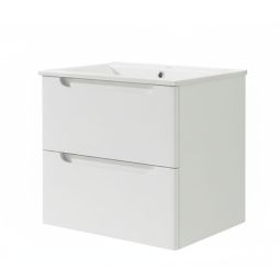 Móveis banho lavatório, victoria 60x45 cm branco fosco 2 gavetas suspensas
