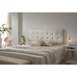 Cabecero de cama 150 capitone cuadros tela antimanchas