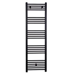 Radiador toallero de agua caliente coda 160 x 50 cm negro