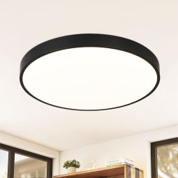 Nettlife panel LED plafón baño redondo plano negro 17w 4000k 28*2.5cm