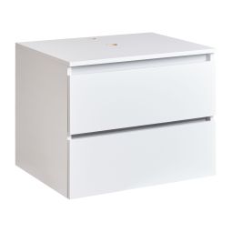 Mueble para lavabo de pared serra 60 cm blanco