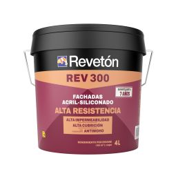 Pintura blanca de fachadas 4L Revetón