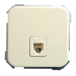 Toma de teléfono rj-12 "simon 31" marfil