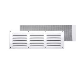 Rejilla c/ mosquitera blanca 10 x 30 cm