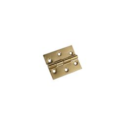 Bisagra de doble hoja latonada 50x40mm