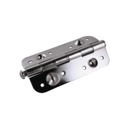 Bisagra de seguridad color inox sin tornillería