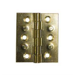 Pack 2 bisagras estrecha latón 50 x 20 mm