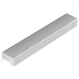 Pack 4 tiradores metal 128 mm aluminio mate