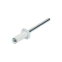 Remache lacado blanco 4,8x12 mm 40 uds