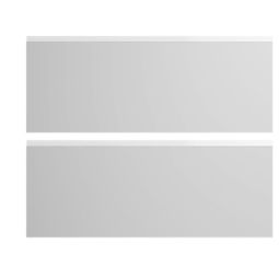 Frente de cajón cocina Star tirador blanco blanco Brillo 35 x 90 cm