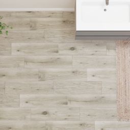 Suelo porcelánico madera gris mate 20x75cm C2 Somo