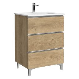 Mueble de baño Eyra color roble natural 60cm