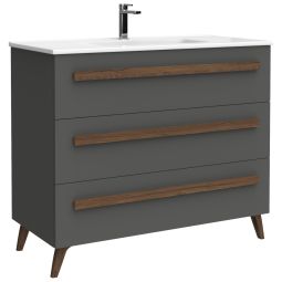 Mueble de baño Nilsa color gris antracita 100cm