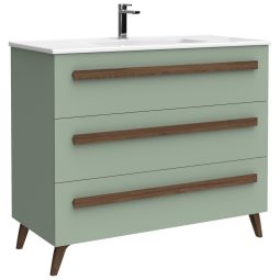 Mueble de baño Nilsa color verde hoja 100cm