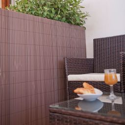 Cañizo De PVC Doble Cara Chocolate 1 X 3 m