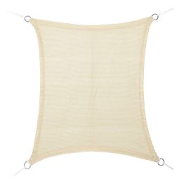 Toldo vela rectangular beige 4x6m