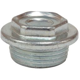 Tapón 1"-1/2" izquierda zincado