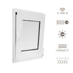 Ventana de pvc oscilobatiente 120 x 80 cm derecha