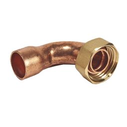Racor curvo Ø15x1/2" 2 piezas