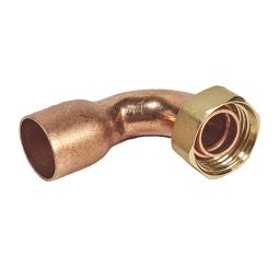 Racor curvo Ø18x1/2" 2 piezas