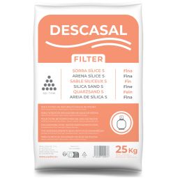 Saco de arena fina para filtracion de piscinas Descasal 25kg