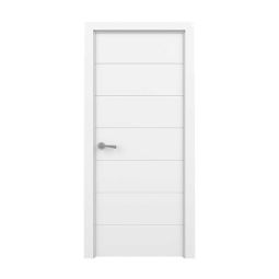 Puerta de Interior boracay lacada blanca derecha 203 x 82,5 cm
