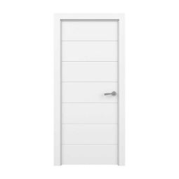 Puerta de Interior boracay lacada blanca izquierda 203 x 82,5 cm