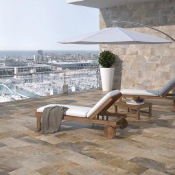 Suelo porcelánico piedra beige 30x60cm C3 Aspen